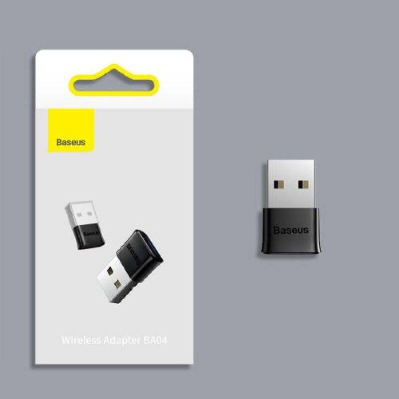 Baseus HUB BA04 mini Bluetooth 5.0 adapter USB receiver computer transmitter Black (ZJBA000001)