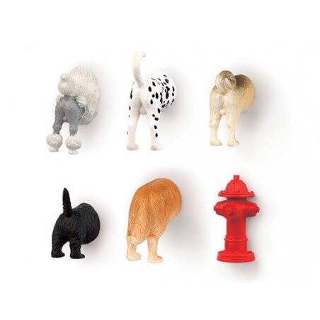 Dog Butt Magnets 6 Per Set