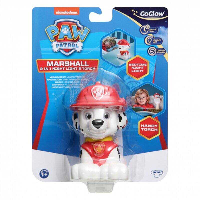 Paw Patrol - Marshall Kids Bedside Night Light and Torch Buddy by GoGlow - (10016)
