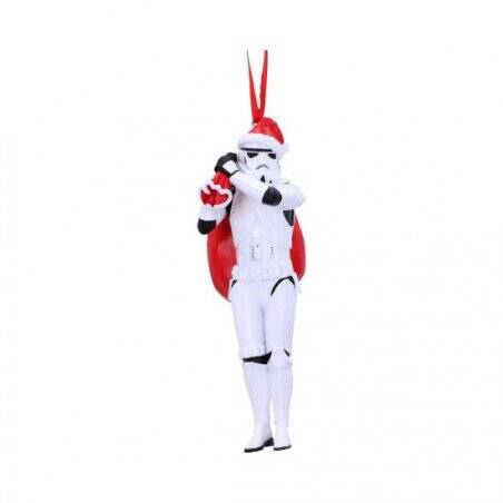 Stormtrooper Santa Sack Hanging Ornament 13cm