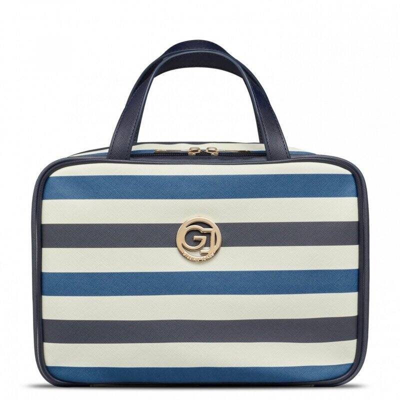 Gillian Jones - Organizer Cosmetic bag w. hangup function - Dark blue PU