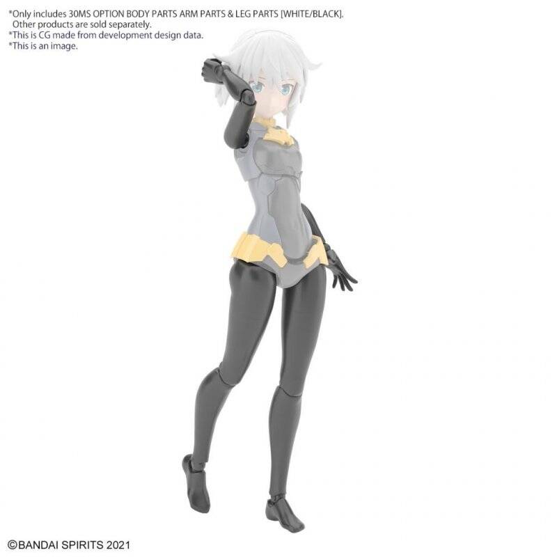 30MS -Option Body Parts Arm Parts & Leg Parts (White/Black) -Model Kit