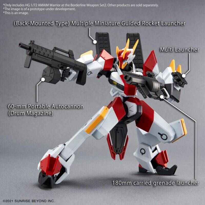 AMAIM -HG 1/72 AMAIM Warrior at the borderline Weapon Set 2 -Model Kit
