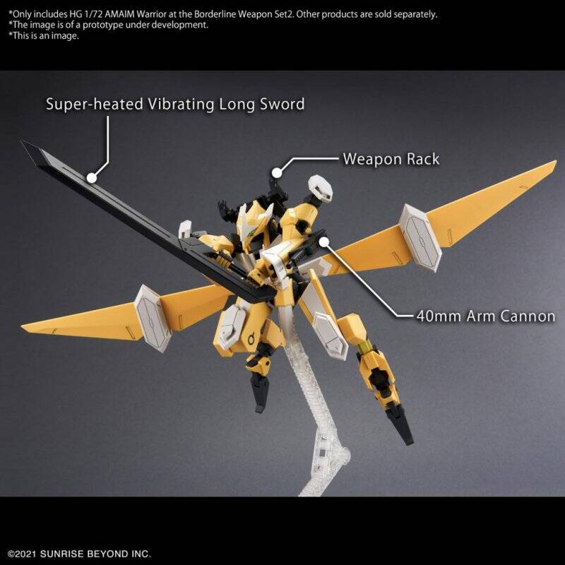 AMAIM -HG 1/72 AMAIM Warrior at the borderline Weapon Set 2 -Model Kit