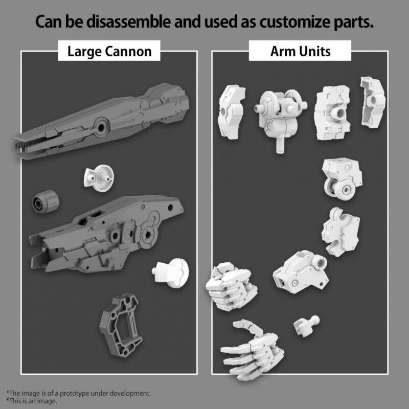 30MM - 1/144 Option Parts Set 11 (Large Cannon/Arm Unit) - Model Kit