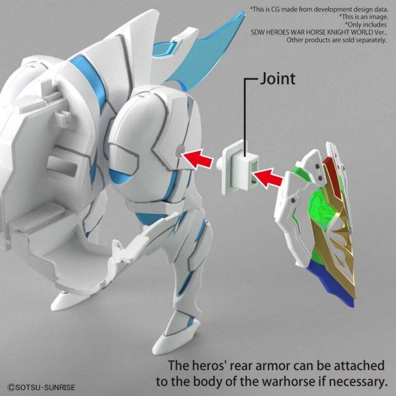 GUNDAM - SDW Heroes War Horse Knight World Ver. - Model Kit