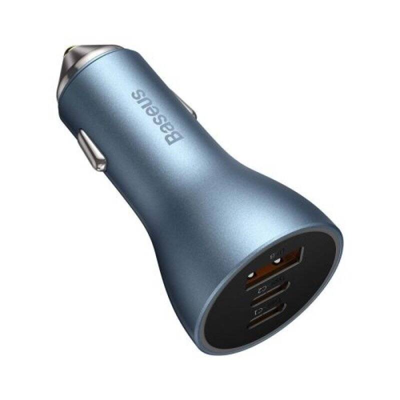 Baseus Car Charger Golden Contactor Pro C+C+U 65W Blue (CGJP010003)