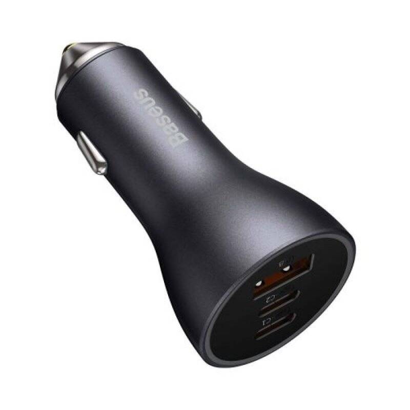 Baseus Car Charger Golden Contactor Pro C+C+U 65W Dark Gray (CGJP010013)