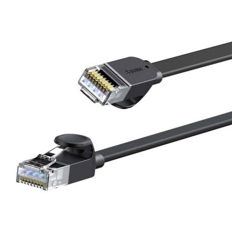 Baseus Network Cable High Speed Six types of RJ45 Gigabit network cable (flat cable)1.5m Black (WKJS000001)