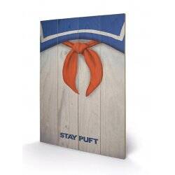 GHOSTBUSTERS - Stay Puft - Impression sur bois 40x59cm
