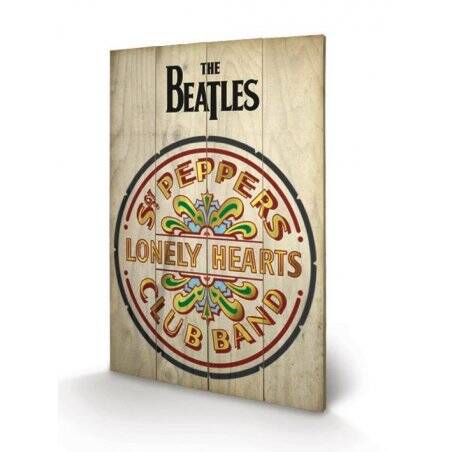 THE BEATLES - Sgt Peppers - Impression sur bois 40x59cm
