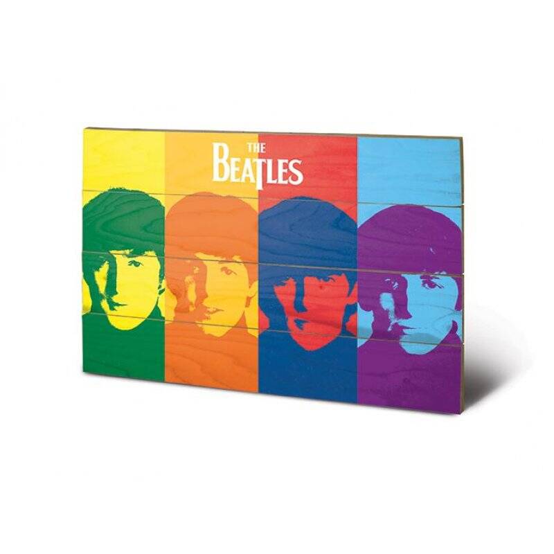 THE BEATLES - Pop Art - Impression sur bois 40x59cm