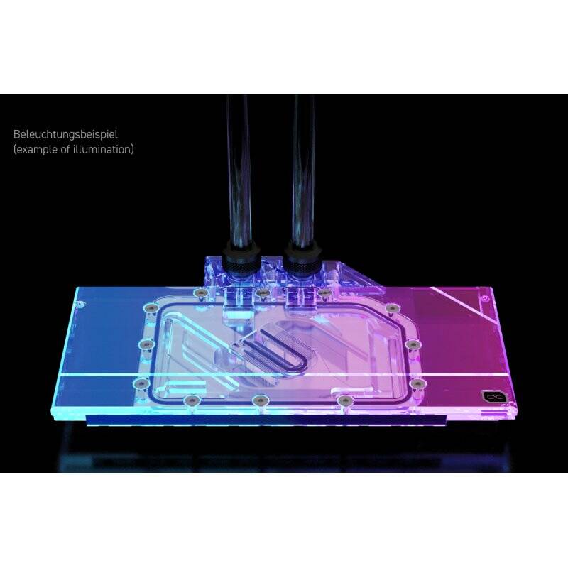 Alphacool Eisblock Aurora Acryl GPX-A RX 6750 XT Reference mit Backplate