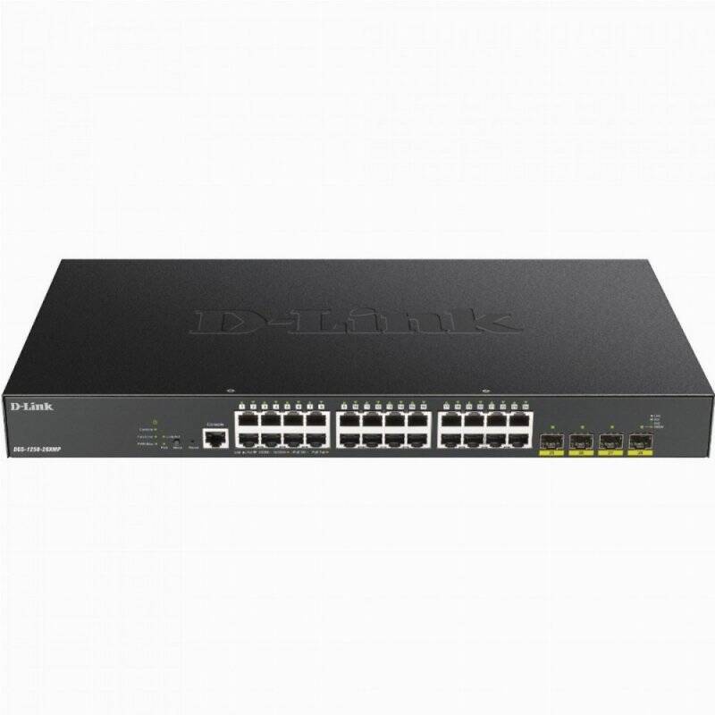 D-LINK 28-Port Smart PoE+ Switch 4x 10G