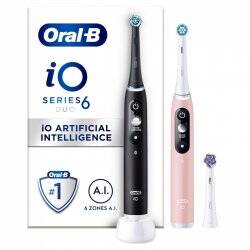 Oral-B - iO6 Duo Pack Black Lava / Pink Sand