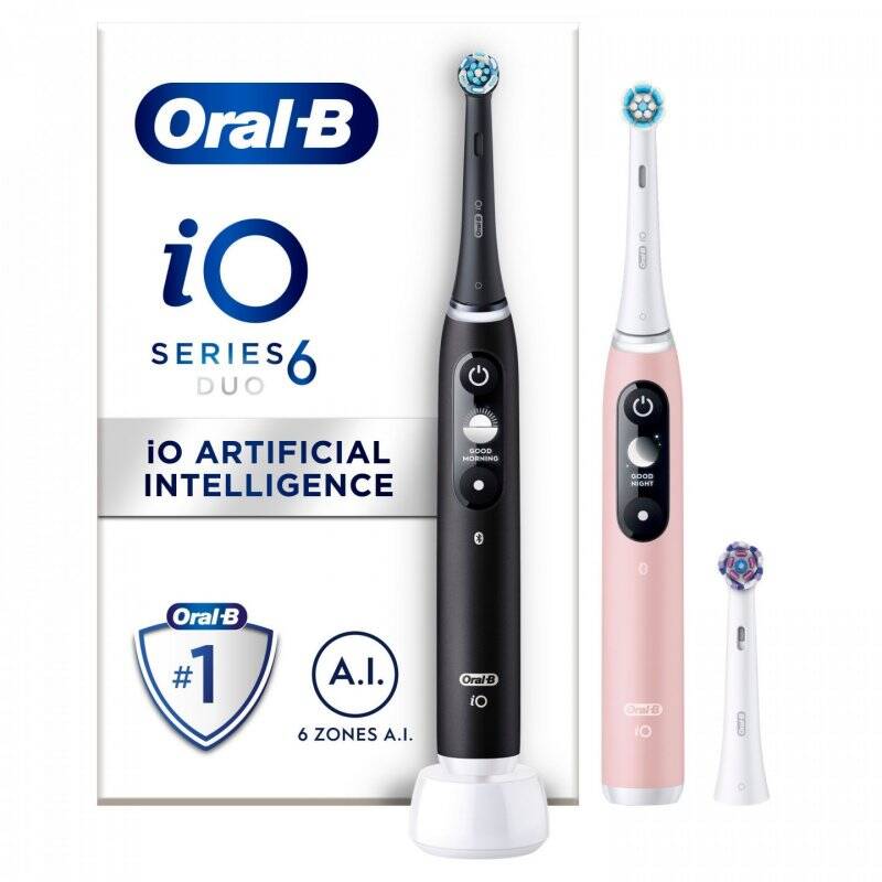 Oral-B - iO6 Duo Pack Black Lava / Pink Sand