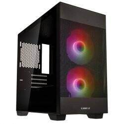 Lian Li LANCOOL 205M Mesh Micro-ATX-Gehäuse, Tempered Glass - schwarz