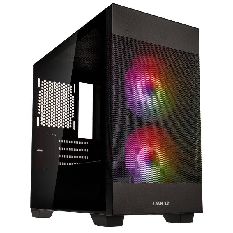 Lian Li LANCOOL 205M Mesh Micro-ATX-Gehäuse, Tempered Glass - schwarz