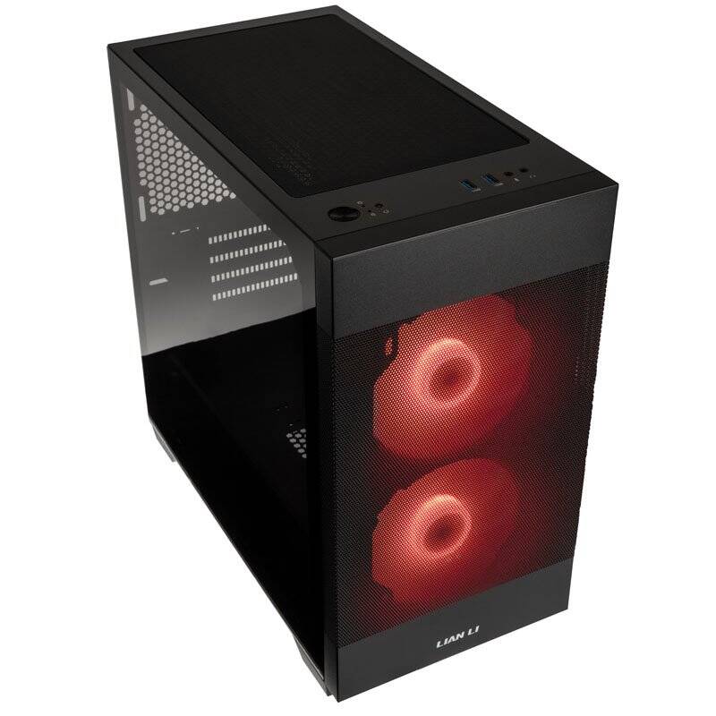 Lian Li LANCOOL 205M Mesh Micro-ATX-Gehäuse, Tempered Glass - schwarz