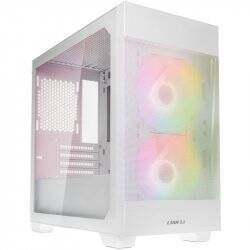 Lian Li LANCOOL 205M Mesh Micro-ATX-Gehäuse, Tempered Glass - weiß