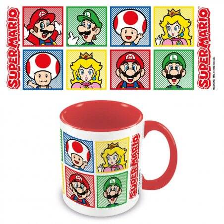 SUPER MARIO - 4 Couleur - Mug intérieur coloré 315ml