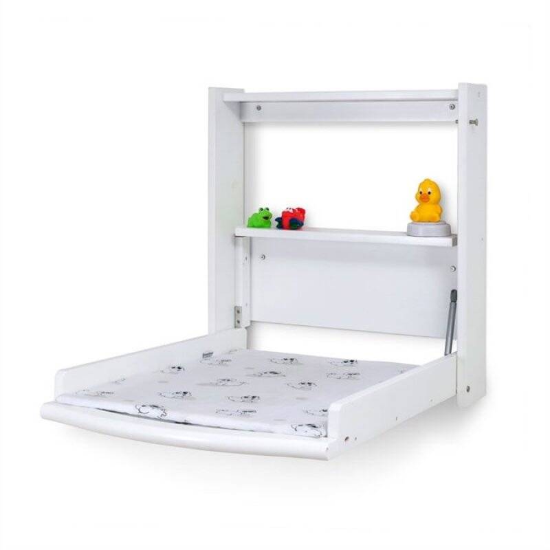 STOCK1 - Babytrold - Changing table for wall incl. mattress White