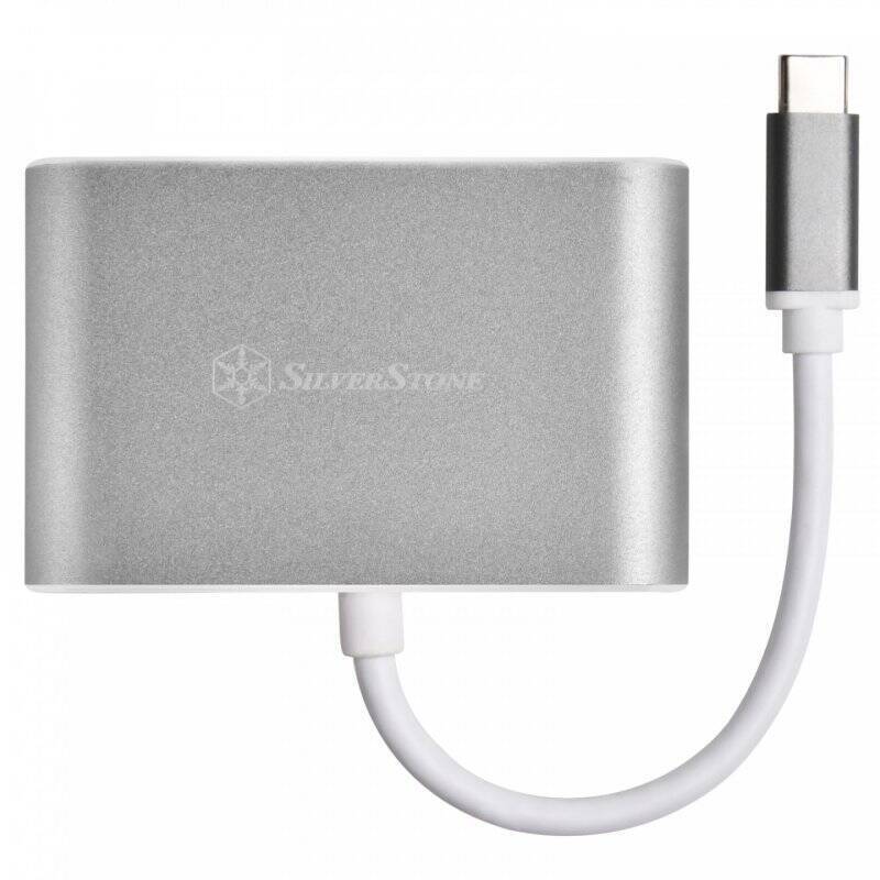 SilverStone SST-EP16C - USB Type-C auf VGA & HDMI Adapter