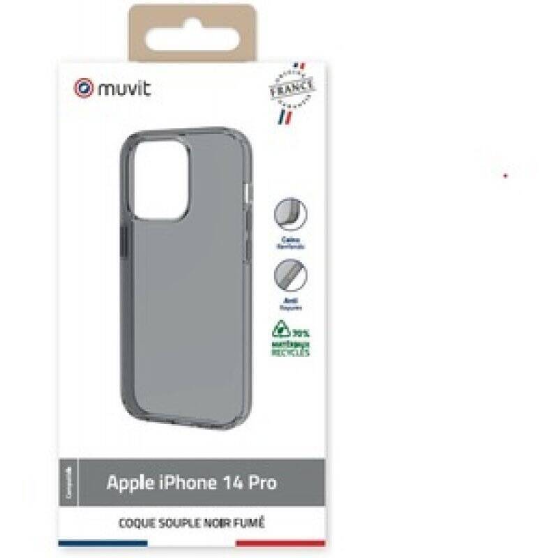 COQUE SOUPLE NOIR FUME IPHONE 14 PRO