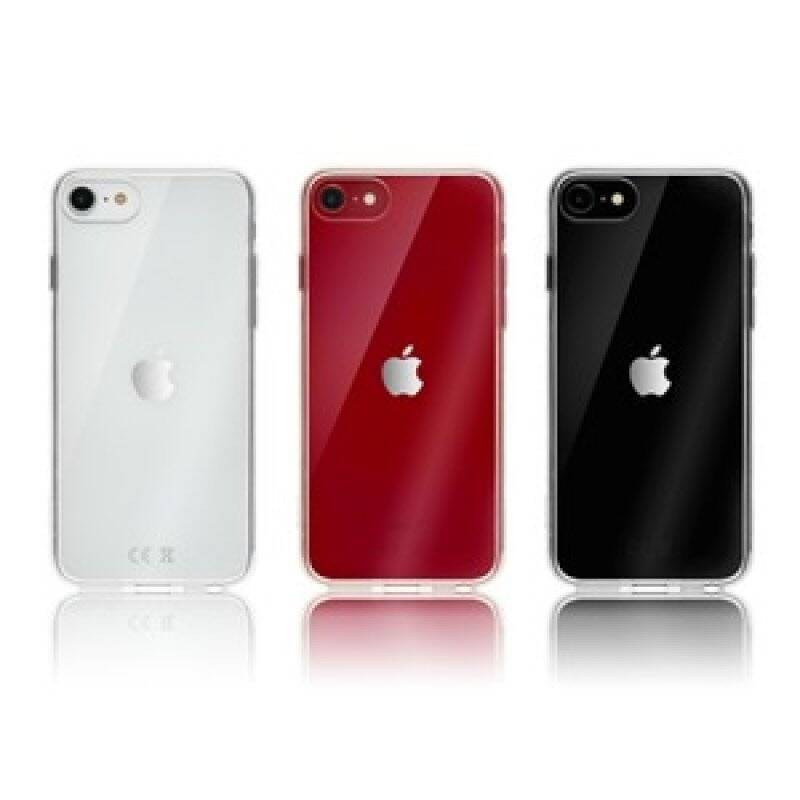 COQUE HYBRID TRANSPARENT GRIS OFG IPHONE SE/8/7/6