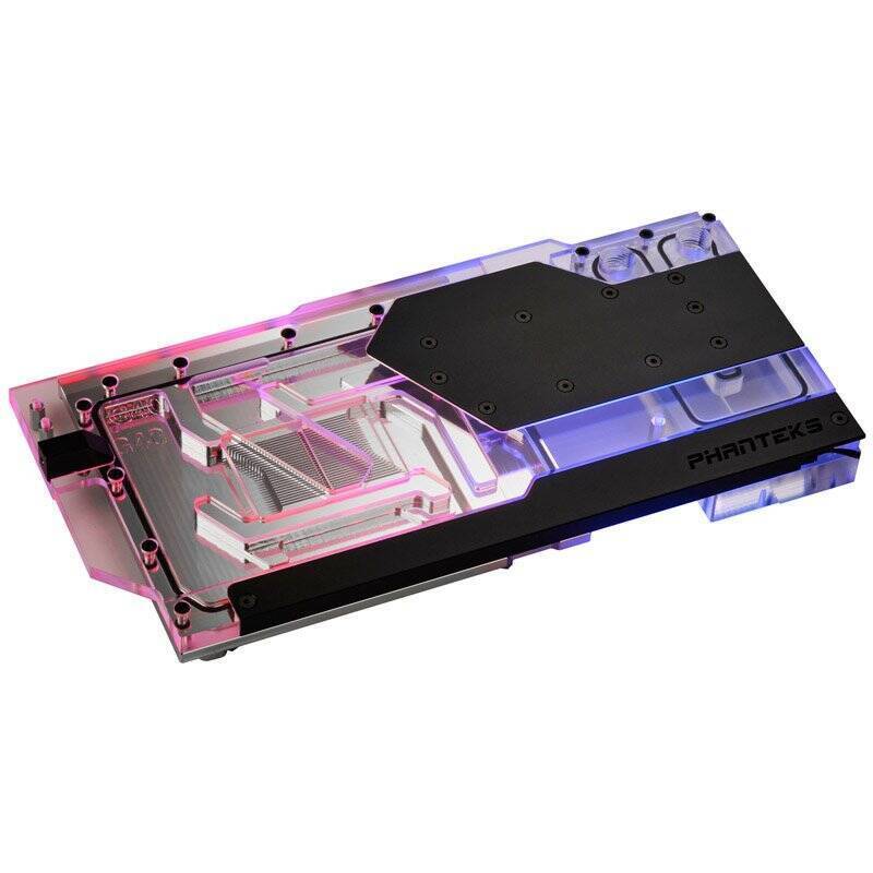 Phanteks RTX 4080/90 Wasserblock inkl. Backplate für Asus, D-RGB - schwarz