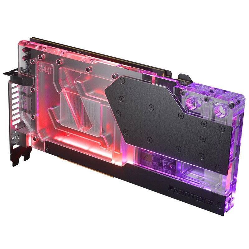 Phanteks RTX 4080/90 Wasserblock inkl. Backplate für Asus, D-RGB - schwarz