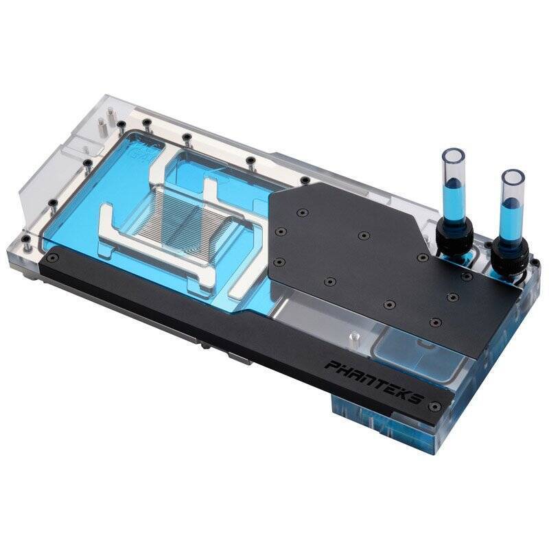 Phanteks RTX 4080/90 Wasserblock inkl. Backplate für Asus, D-RGB - schwarz