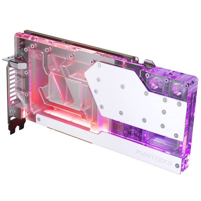 Phanteks RTX 4080/90 Wasserblock inkl. Backplate für Asus, D-RGB - weiß