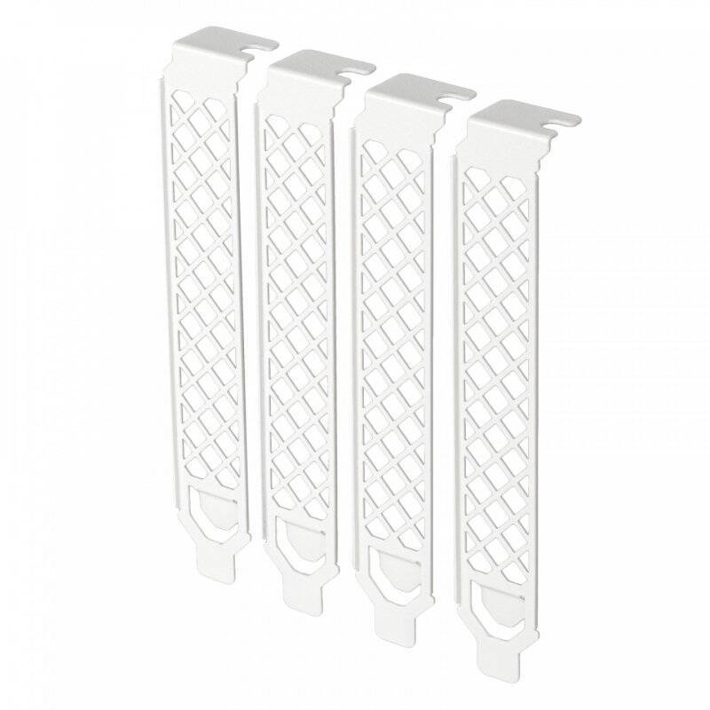 SilverStone SST-Aeroslots2W - PCI Slotblenden, 4 Stück - weiß