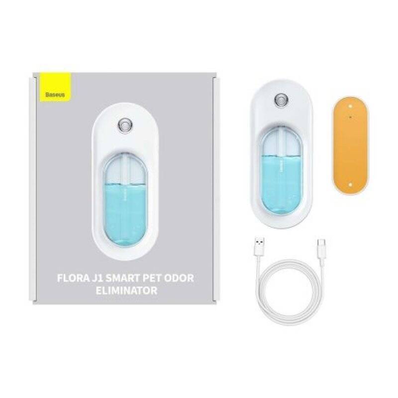 Baseus Home for Pet Flora J1 Animal Odor Neutralizer, 30-day battery working time, 1500 mAh White (ACFJ000002)