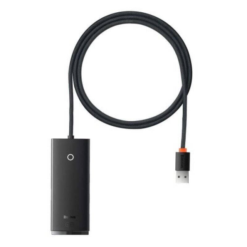Baseus HUB Lite Series adapter (USB-A to 4xUSB-A 3.0 5Gb/s) Black (WKQX030101)