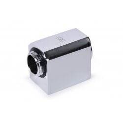 Low Profile ES L-connector rotatable G1/4 AG auf G1/4 IG - Chrome