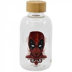 SMALL GLASS BOTTLE - DEADPOOL