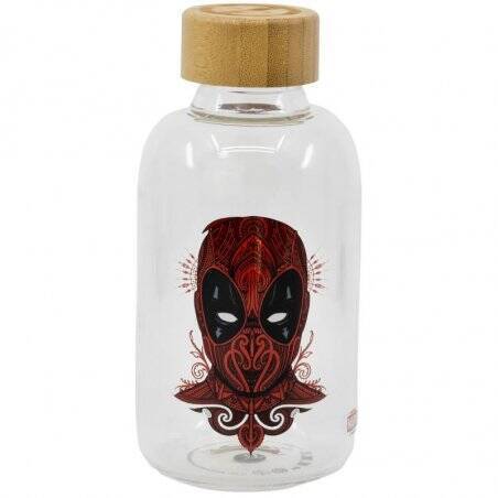 SMALL GLASS BOTTLE - DEADPOOL