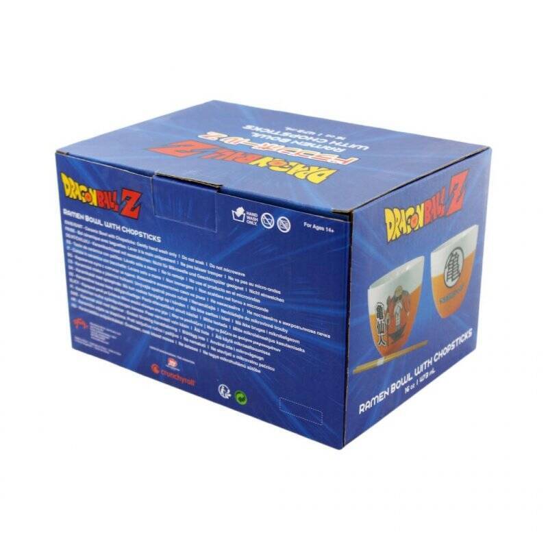 DRAGON BALL Z - Bol à Ramen avec Baguette 470ml - Roshi