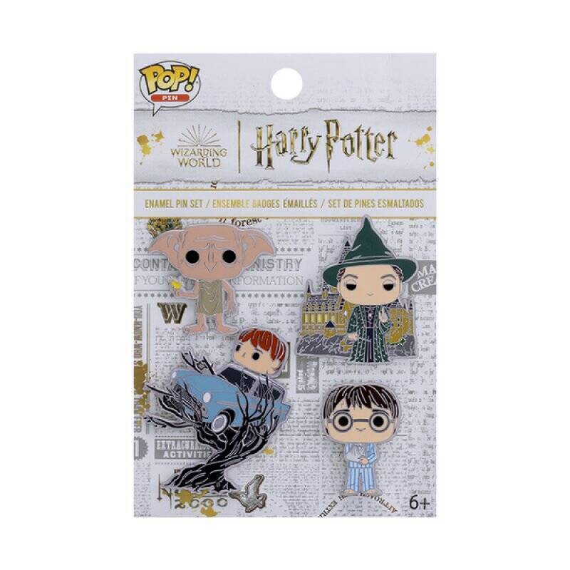 HARRY POTTER - Funko 4pk Pin Set - Anniversary Chamber of Secrets
