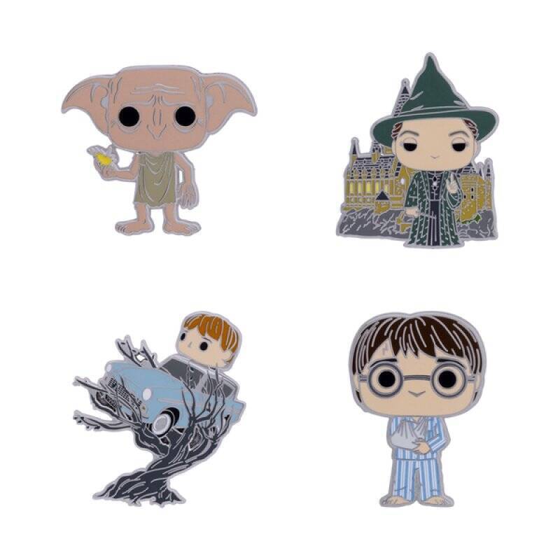 HARRY POTTER - Funko 4pk Pin Set - Anniversary Chamber of Secrets