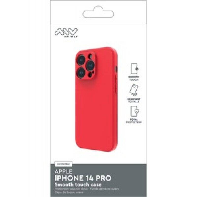 COQUE SMOOTHIE TPU ROUGE IPHONE 14 PRO