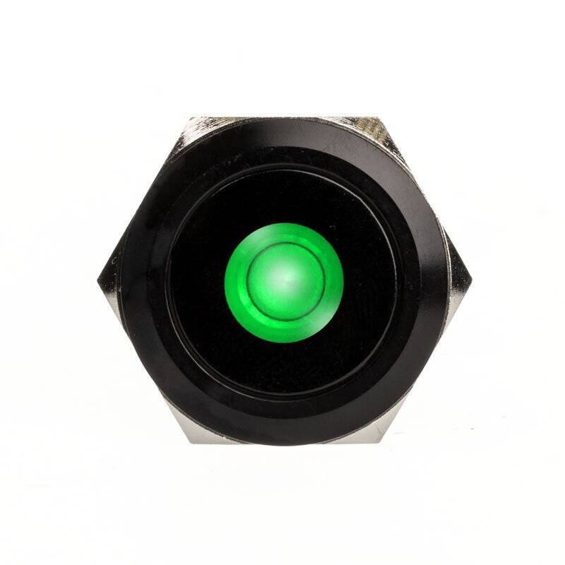 DimasTech compatible Vandalismusschalter/-taster 25mm, Blackline Dot - RGB