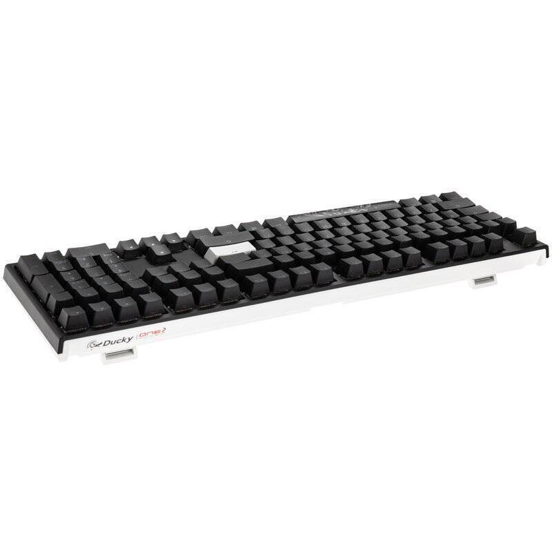 Ducky ONE 2 Backlit PBT Gaming Tastatur, MX-Black, RGB LED - schwarz (US)