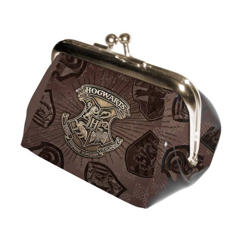 HARRY POTTER - Hogwarts Houses - Portemonnaie avec Fermoir '10x7cm'