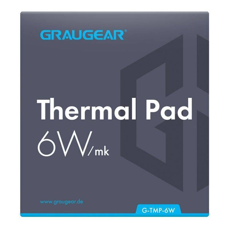 Graugear Wärmeleitpad für CPU oder Speicher, 100 x 100 x 1 mm / 100 x 100 x 1,5 mm