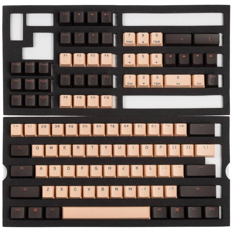 Ducky Rosa PBT Double-Shot Keycap Set, US Layout