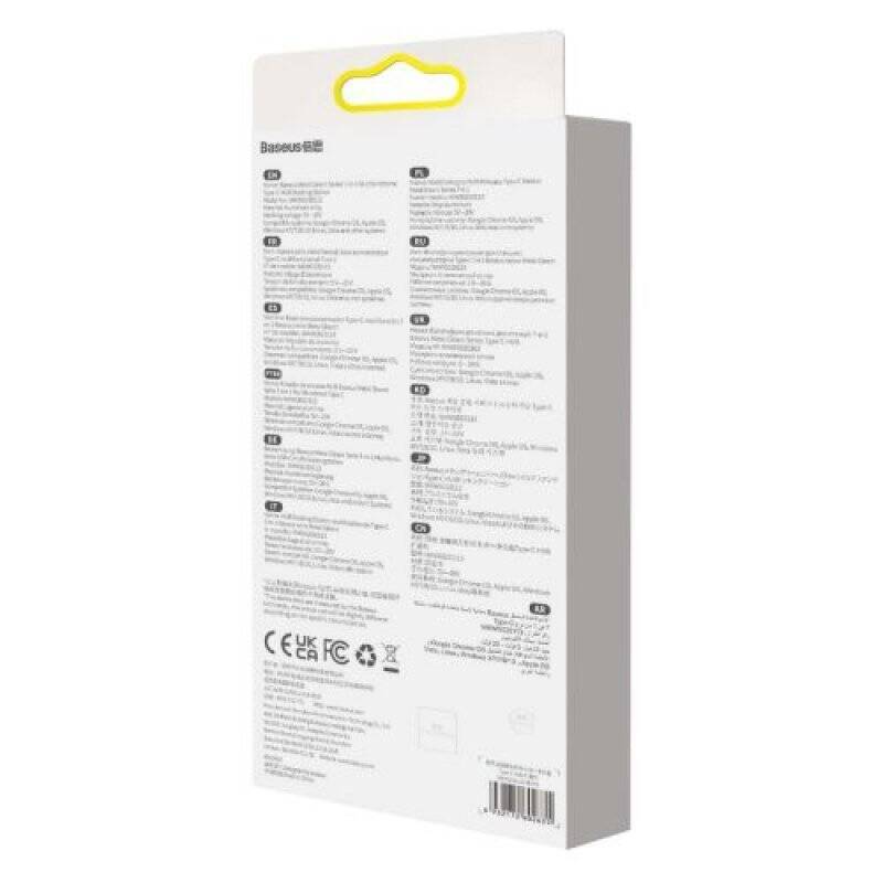 Baseus HUB Metal Gleam series 7-in-1 Multifunctional (Type-C to 2x USB 3.0, PD 100W / HDMI 4K 30Hz / RJ45 1Gbps, Type-C 