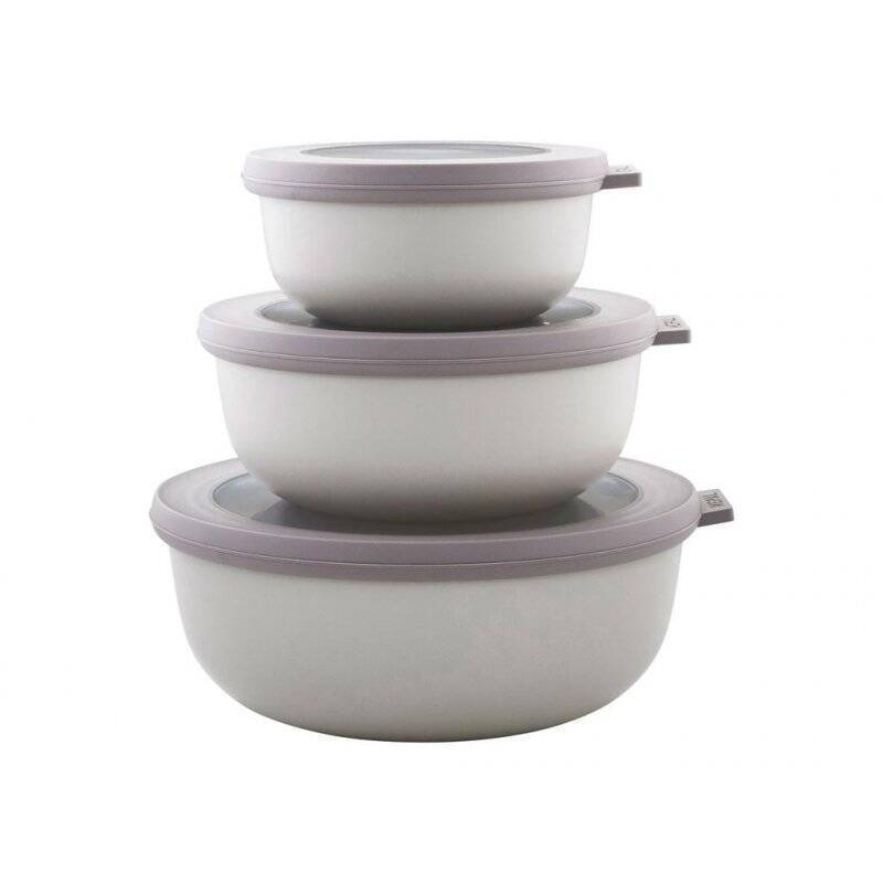 Mepal - Cirqula Low Bowl Set​ Of 3 - Nordic White (233088)